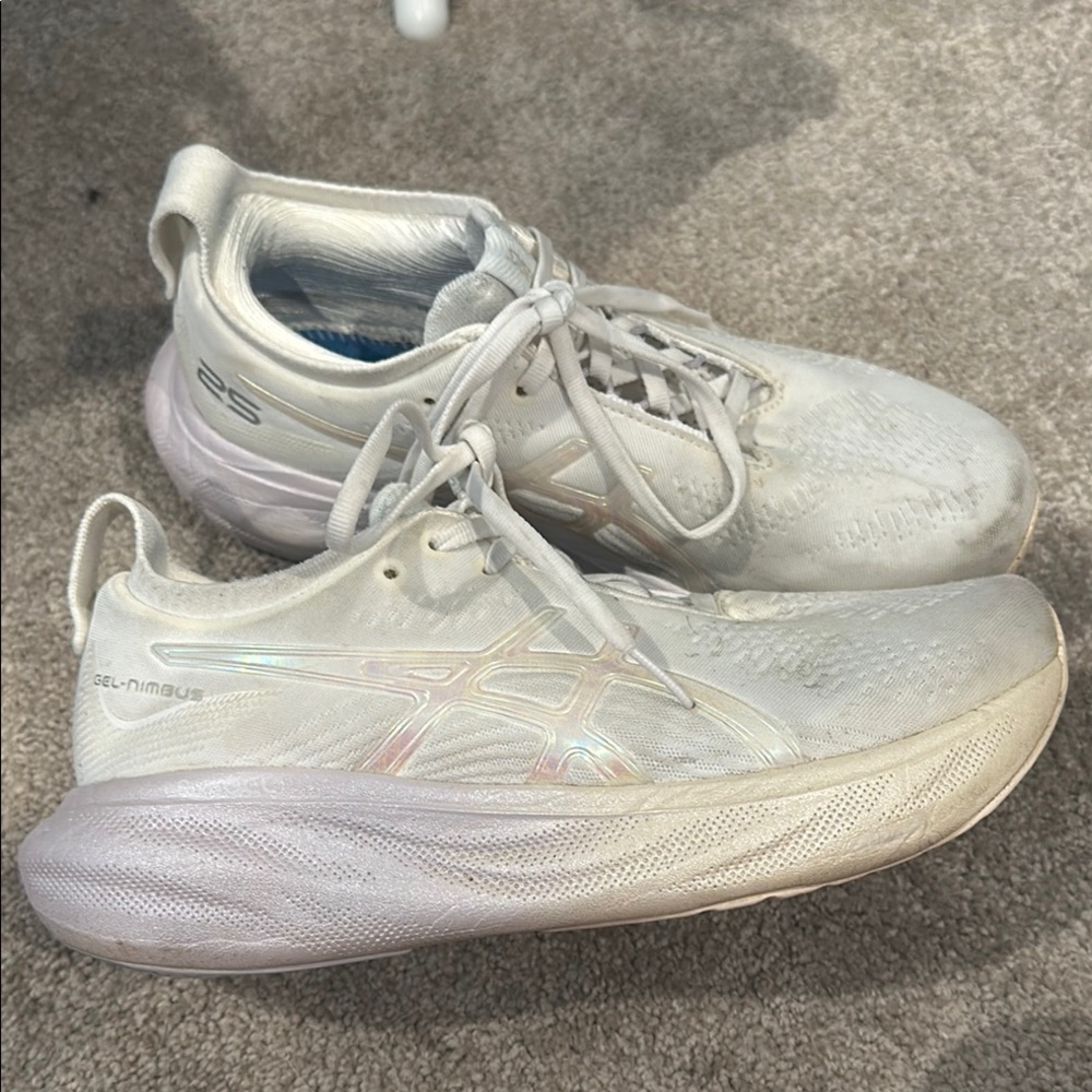 ASICS Gel-Nimbus White Running Shoes